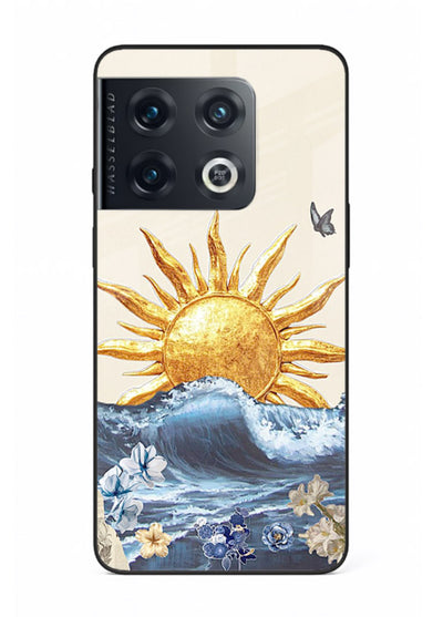 Sun Wave Bloom abstract sun wave artwork OnePlus 10 Pro glass back cover