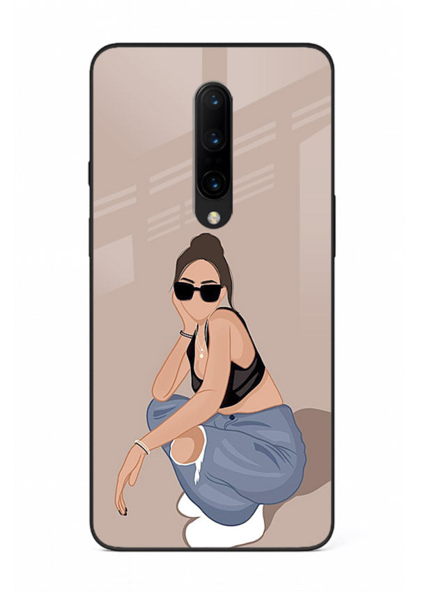 Sunglasses Street Girl street-style portrait OnePlus 7 Pro glass back cover