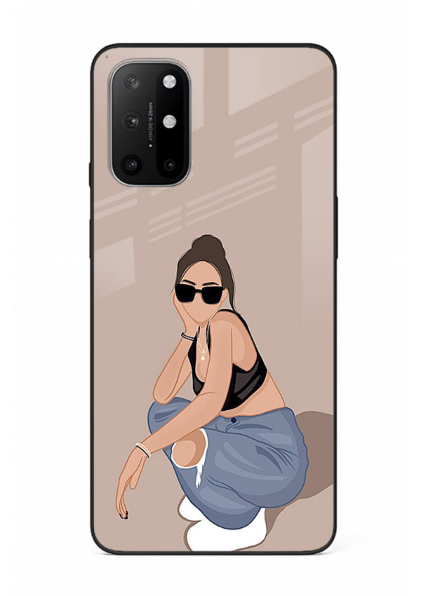 Sunglasses Street Girl street-style portrait OnePlus 8T glass back cover