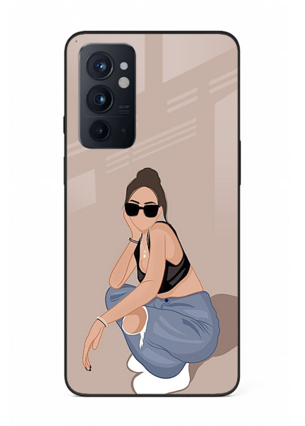Sunglasses Street Girl street-style portrait OnePlus 9RT glass back cover