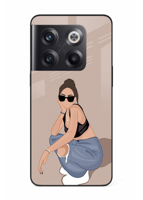 Sunglasses Street Girl street-style portrait OnePlus 10T glass back cover