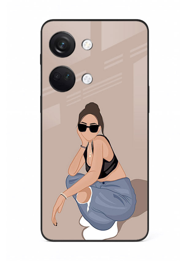 Sunglasses Street Girl street-style portrait OnePlus Nord 3 glass back cover