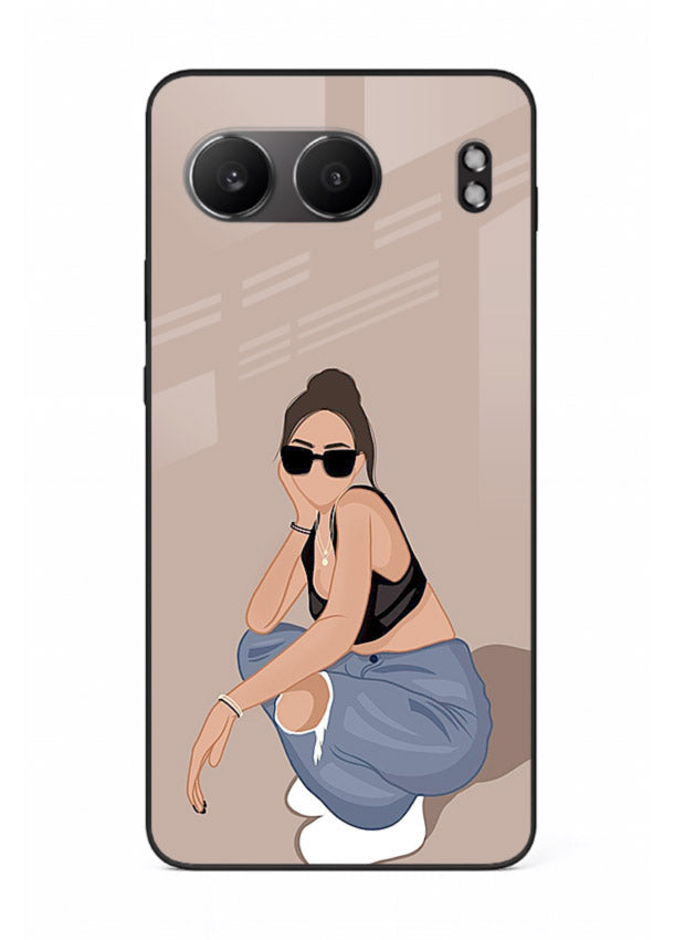 Sunglasses Street Girl street-style portrait OnePlus Nord 4 glass back cover