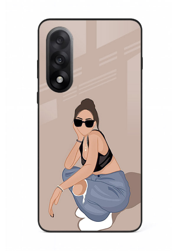 Sunglasses Street Girl street-style portrait OnePlus Nord 5 glass back cover
