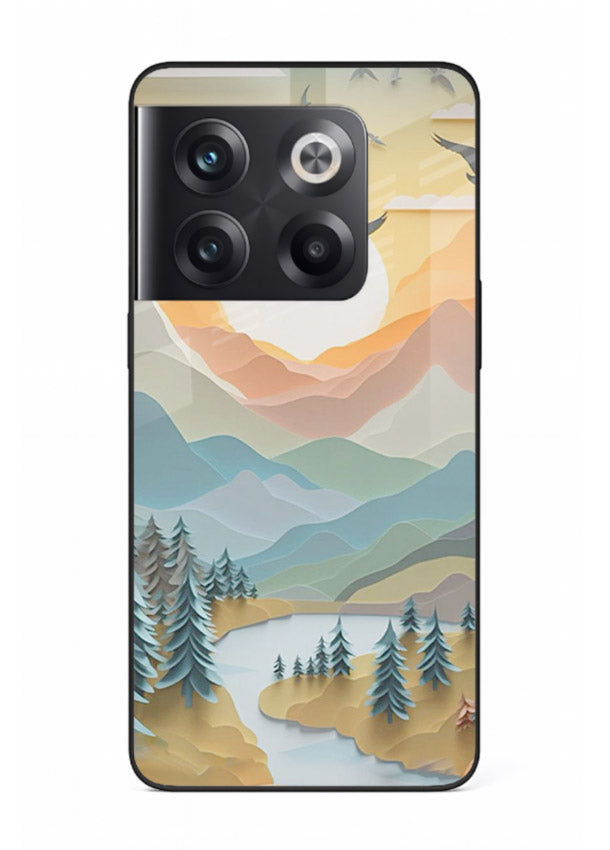 Sunrise Mountain Flight sunrise mountain artwork OnePlus 10T glass back cover