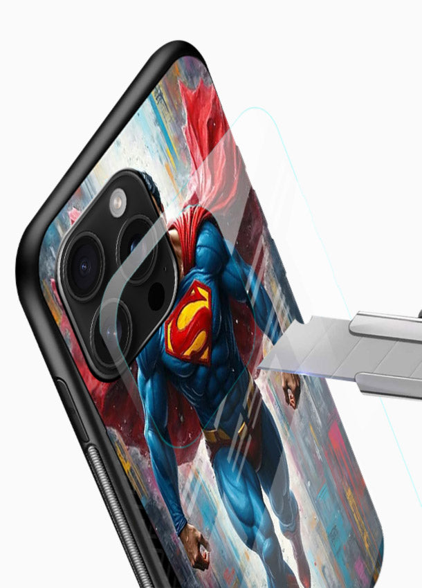 Superman Flight Pose cover for Glossy Vibrant Premium Look - Angle Blade