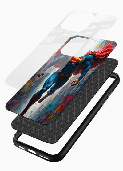 Superman Flight Pose cover for Glossy Vibrant Premium Look - Angle Layers