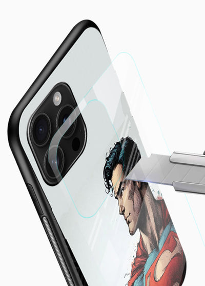 Superman Kryptonian Might mobile cover for Glossy Vibrant Premium Look - Angle Blade