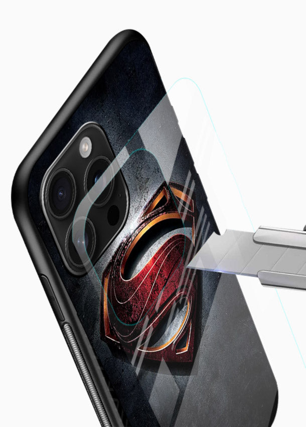 Superman Metallic Crest cover for Glossy Vibrant Premium Look - Angle Blade