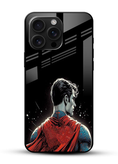 Superman Minimalist cover for Glossy Vibrant Premium Look - Angle Front