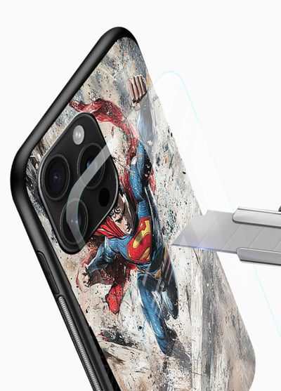 Superman Sky Charge cover for Glossy Vibrant Premium Look - Angle Blade