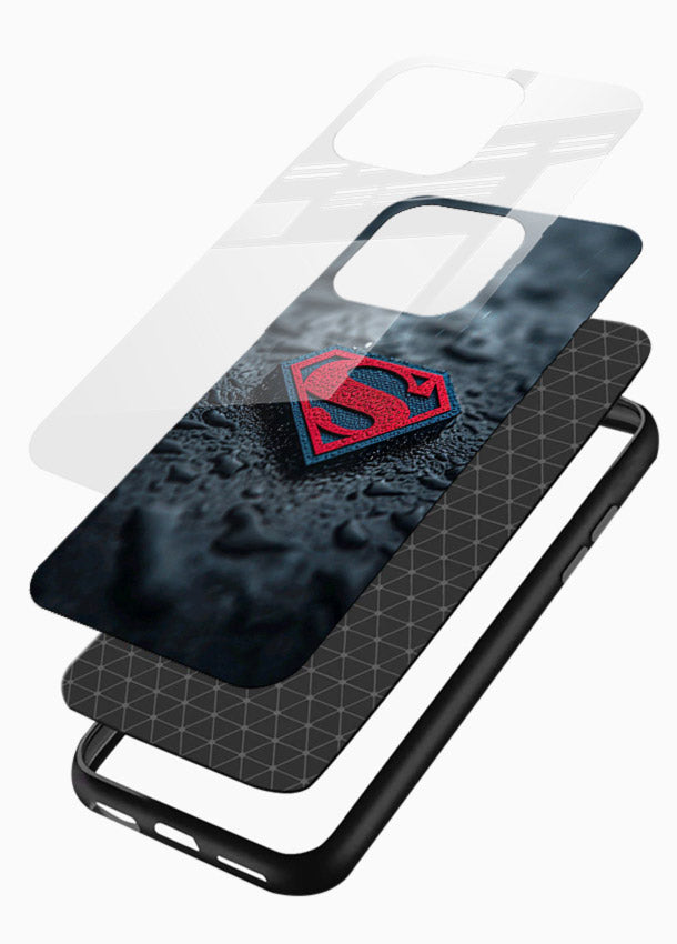 Superman Steel Symbol cover for Glossy Vibrant Premium Look - Angle Layers