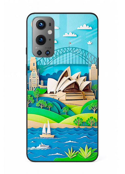 Sydney Coastal View scenic Australia coast artwork OnePlus 9 glass back cover