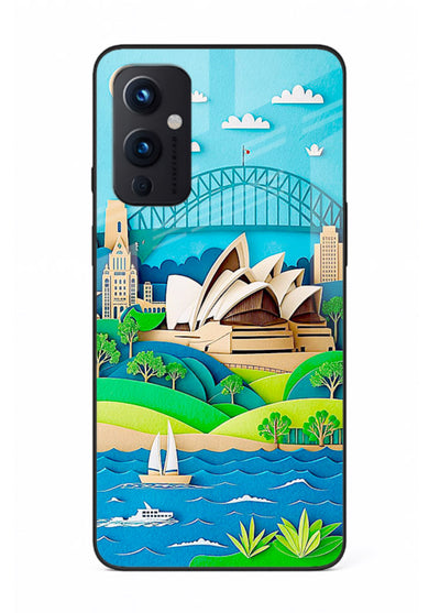 Sydney Coastal View scenic Australia coast artwork OnePlus 9 Pro glass back cover