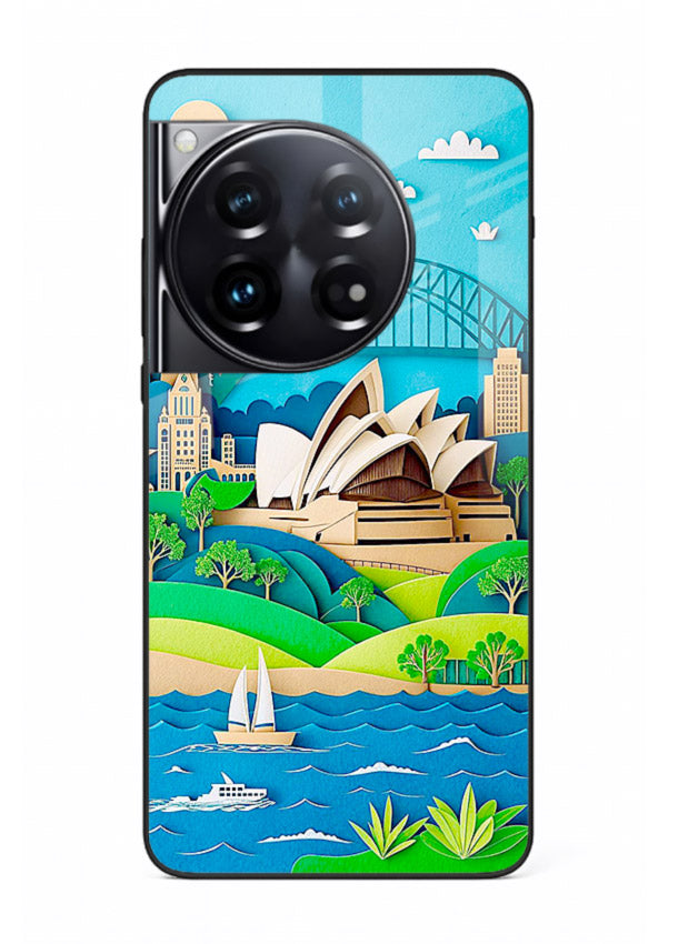 Sydney Coastal View scenic Australia coast artwork OnePlus 12 glass back cover