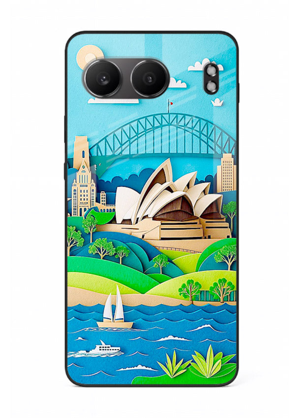 Sydney Coastal View scenic Australia coast artwork OnePlus Nord 4 glass back cover