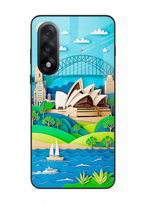 Sydney Coastal View scenic Australia coast artwork OnePlus Nord 5 glass back cover