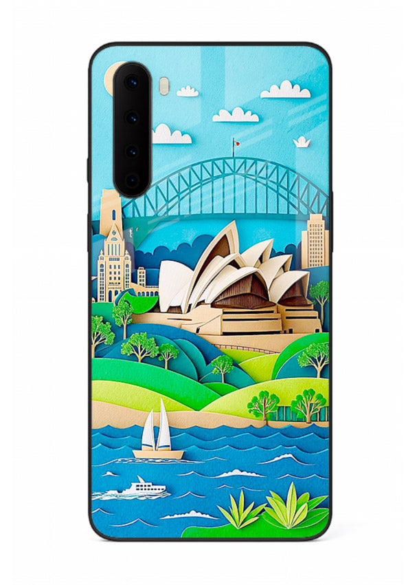 Sydney Coastal View scenic Australia coast artwork OnePlus Nord glass back cover