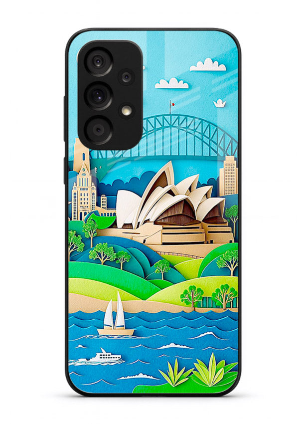 Sydney Coastal View scenic Australia coast artwork Samsung A33 5G glass back cover