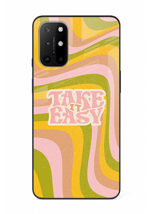 Take It Easy Retro aesthetic artwork OnePlus 8T glass back cover