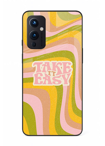 Take It Easy Retro aesthetic artwork OnePlus 9 Pro glass back cover