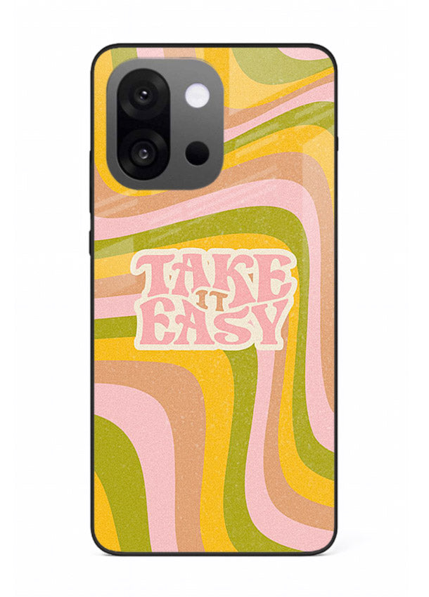 Take It Easy Retro aesthetic artwork OnePlus 13s glass back cover