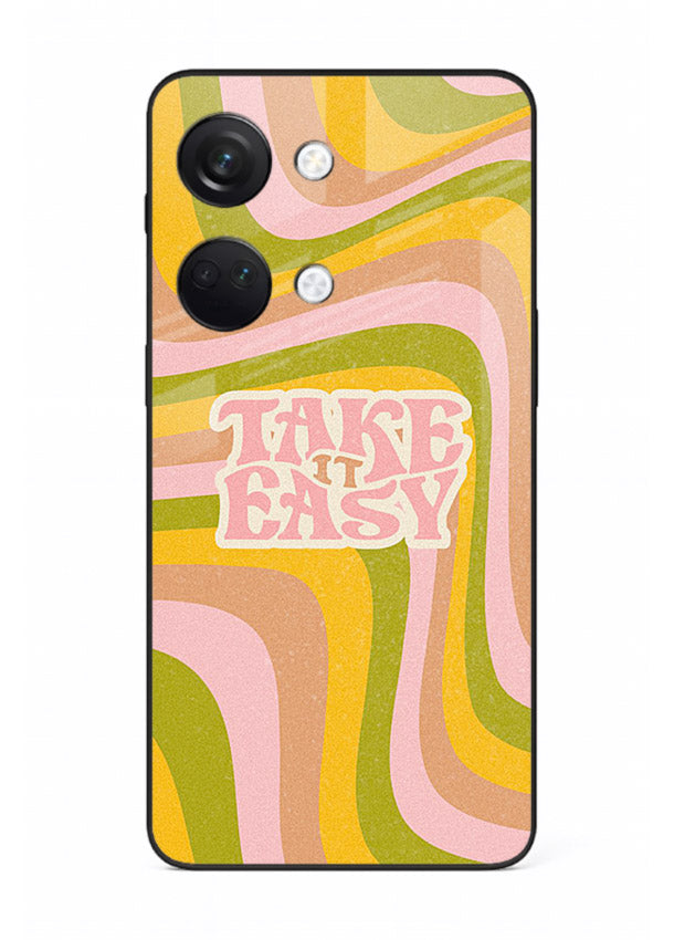 Take It Easy Retro aesthetic artwork OnePlus Nord 3 glass back cover