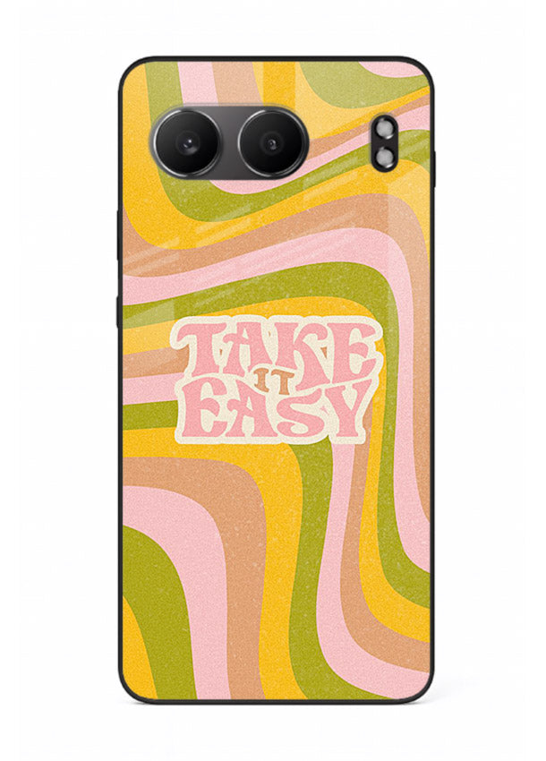 Take It Easy Retro aesthetic artwork OnePlus Nord 4 glass back cover