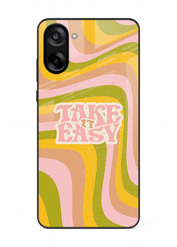 Take It Easy Retro aesthetic artwork OnePlus Nord CE5 glass back cover
