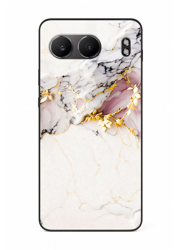 TealGold Vein Flow OnePlus Nord 4 glass back cover with teal marble and gold accents