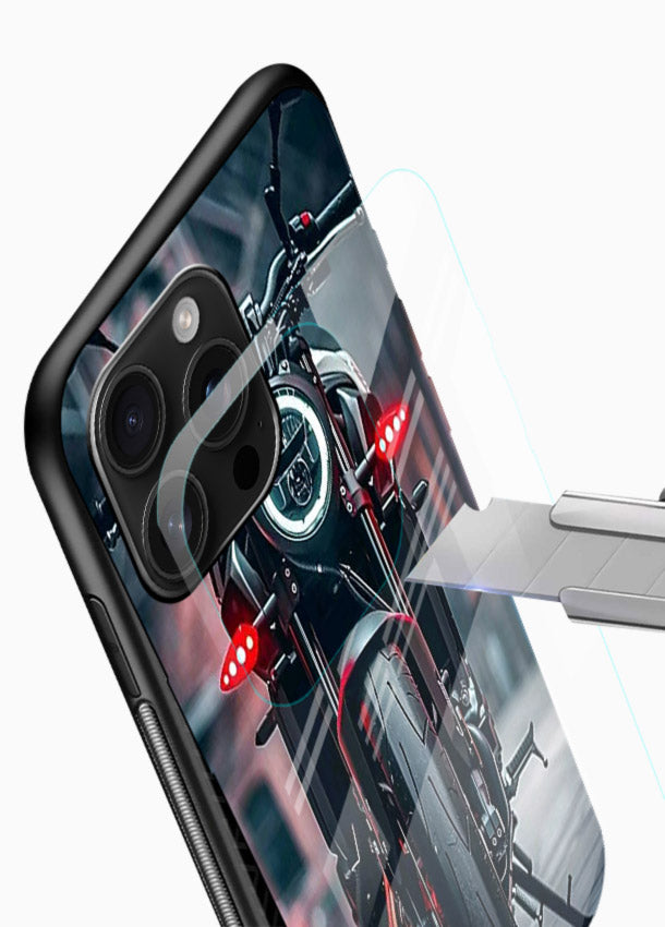 Digital matrix pattern artwork on glossy tempered glass mobile cover - 4