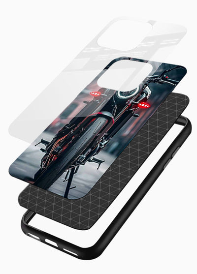 Digital matrix pattern artwork on glossy tempered glass mobile cover - 3