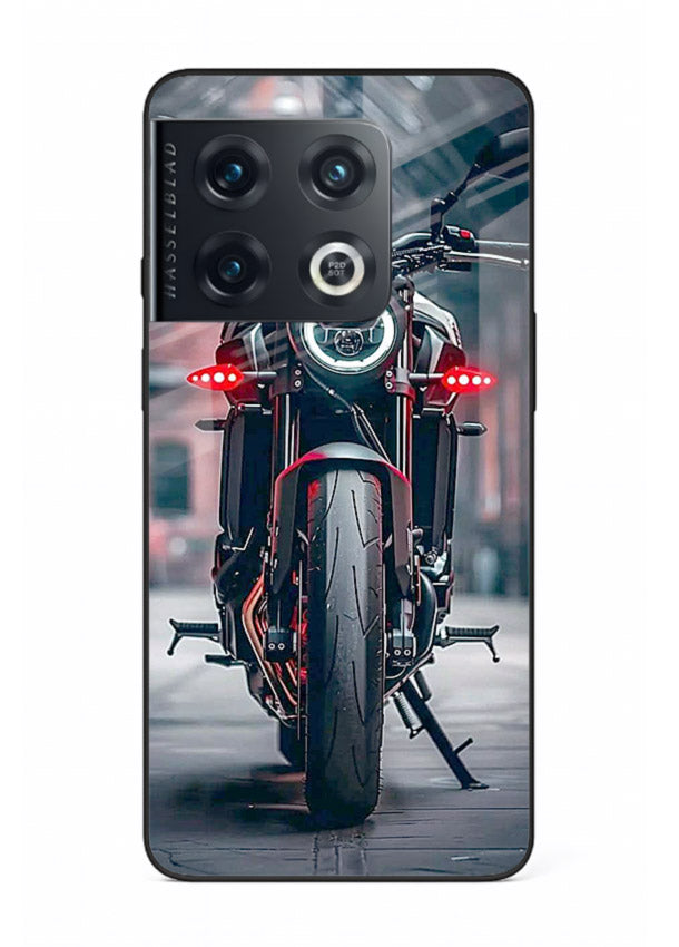 Digital matrix pattern artwork on glossy tempered glass OnePlus 10 Pro back cover