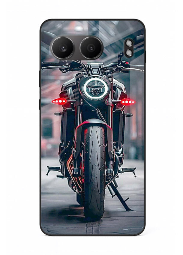 Digital matrix pattern artwork on glossy tempered glass OnePlus Nord 4 back cover