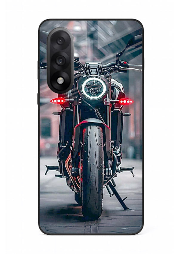 Digital matrix pattern artwork on glossy tempered glass OnePlus Nord 5 back cover