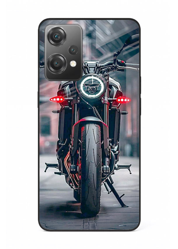 Digital matrix pattern artwork on glossy tempered glass OnePlus Nord CE2 Lite 5G back cover