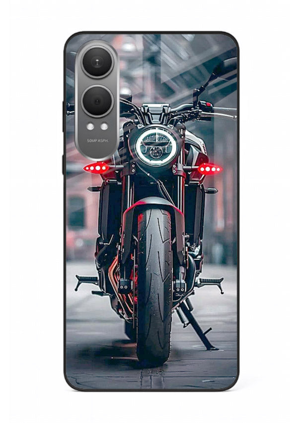 Digital matrix pattern artwork on glossy tempered glass OnePlus Nord CE4 Lite back cover