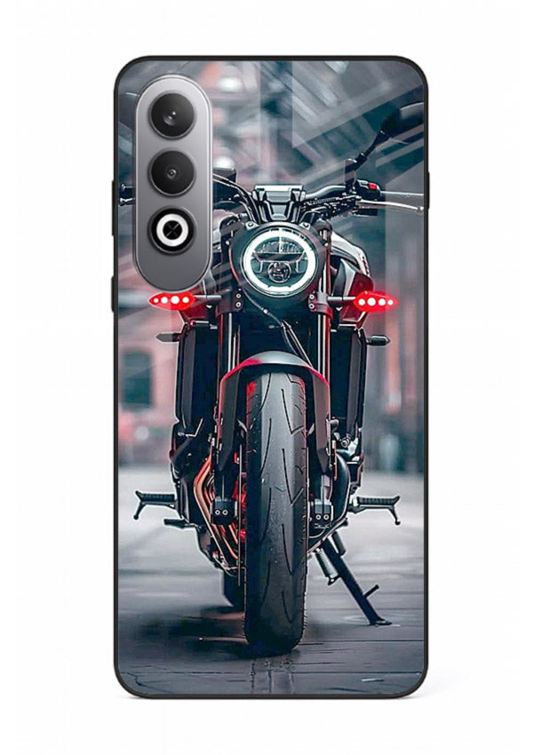 Digital matrix pattern artwork on glossy tempered glass OnePlus Nord CE4 back cover