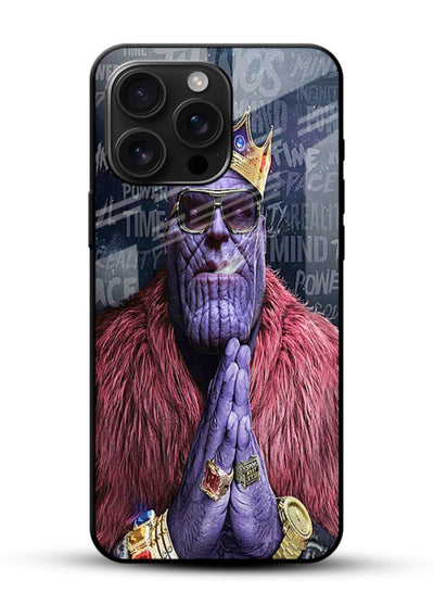 Thanos Pray Mode cover for Glossy Vibrant Premium Look - Angle Front