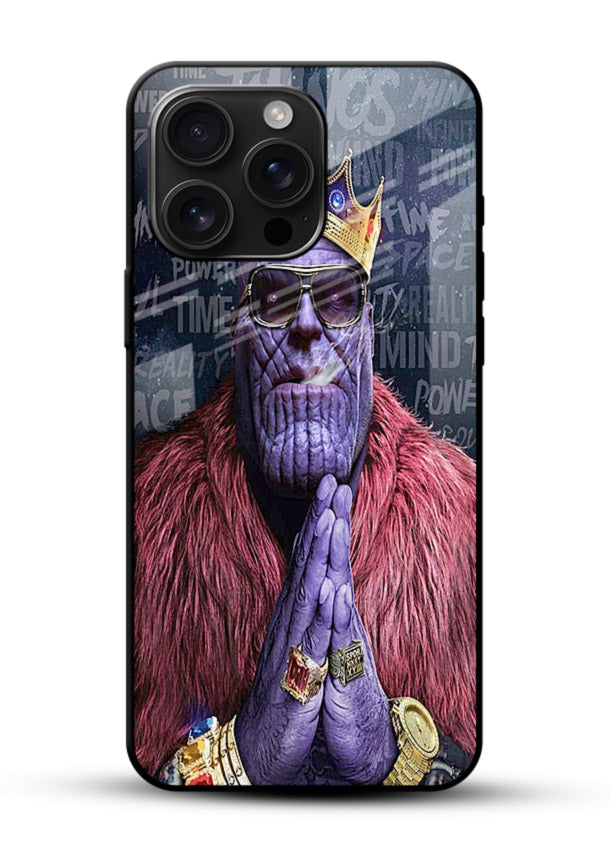 Thanos Pray Mode cover for Glossy Vibrant Premium Look - Angle Front