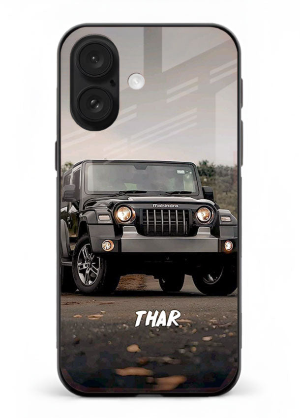 Mahindra Thar SUV in outdoor terrain with rugged off-road styling for iPhone 18