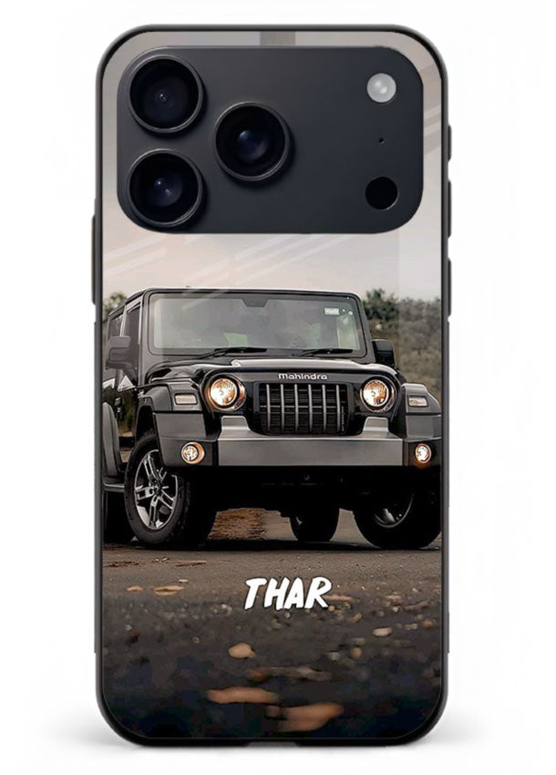 Mahindra Thar SUV in outdoor terrain with rugged off-road styling for iPhone 18 Pro Max