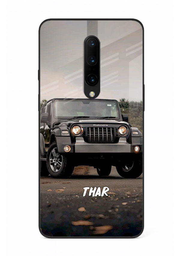 Mahindra Thar SUV in outdoor terrain with rugged off-road styling for OnePlus 7T Pro