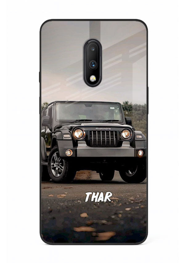 Mahindra Thar SUV in outdoor terrain with rugged off-road styling for OnePlus 7