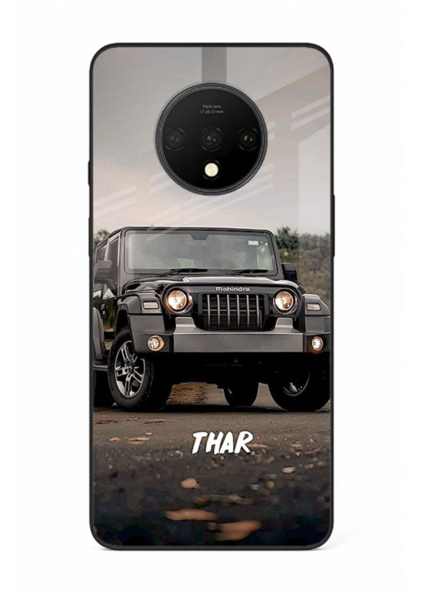 Mahindra Thar SUV in outdoor terrain with rugged off-road styling for OnePlus 7T