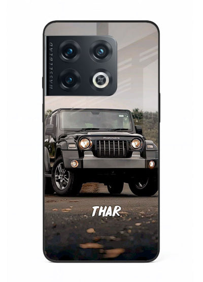 Mahindra Thar SUV in outdoor terrain with rugged off-road styling for OnePlus 10 Pro