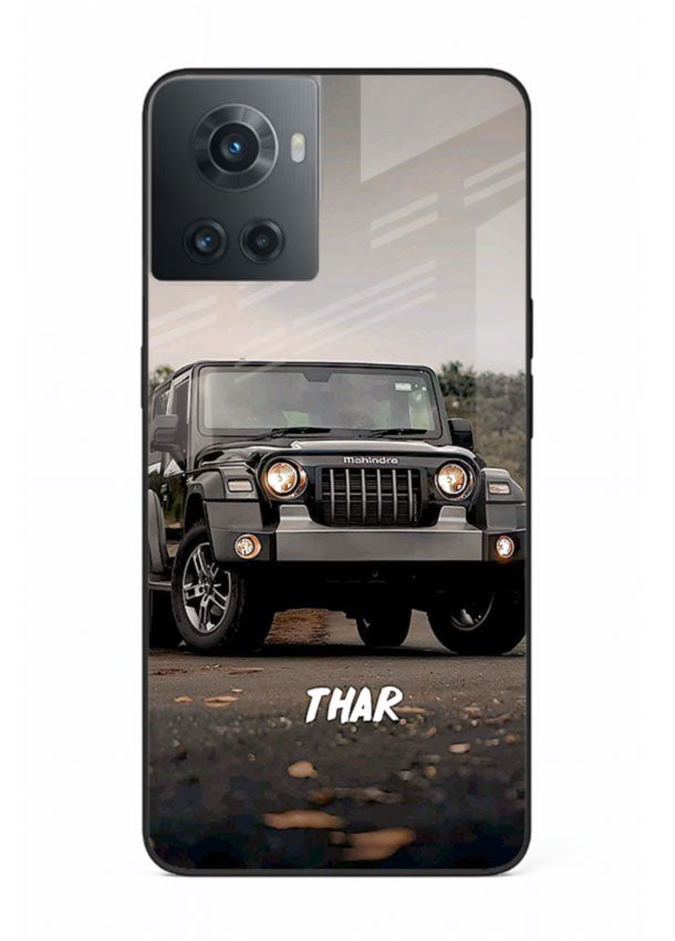 Mahindra Thar SUV in outdoor terrain with rugged off-road styling for OnePlus 10R