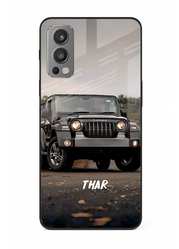 Mahindra Thar SUV in outdoor terrain with rugged off-road styling for OnePlus Nord 2