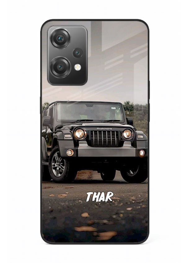 Mahindra Thar SUV in outdoor terrain with rugged off-road styling for OnePlus Nord CE2 Lite 5G