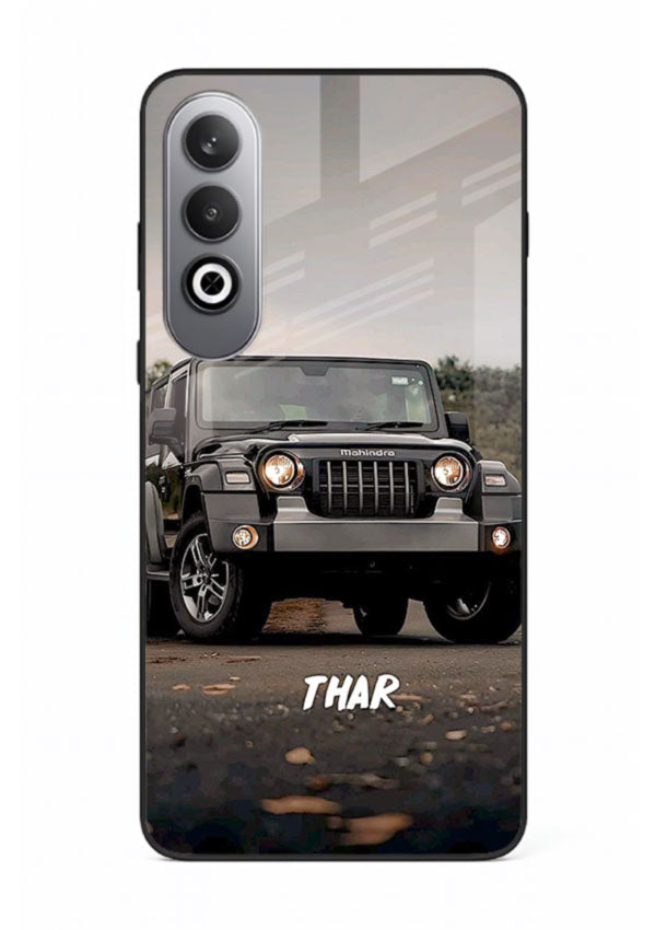 Mahindra Thar SUV in outdoor terrain with rugged off-road styling for OnePlus Nord CE4